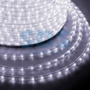 Дюралайт led, свечение с динамикой (3w) - белый, 36 led/м, бухта 100м