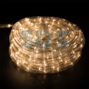 Дюралайт led, свечение с динамикой (3w), 24 led/м, теплый белый, 14м