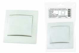 Розетка 2П+З с защ. шт. и крышкой 16А 250В IP42 белая "Таймыр" (пром. упак., бакелит. основание) TDM