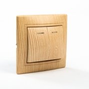 Выключатель 2 кл. с подсветкой 10А "ЭКО" (сосна) "Таймыр" TDM