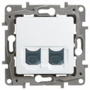 Etika - Розетка 2хRJ-45 UTP CAT6 (белый)