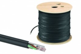 Кабель витая пара U/UTP Cat 5e 4х2х24AWG (305м) solid, PE, чёрный TDM