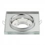 Светильник встраиваемый GX53R-SMT-glass под лампу GX53 КВАДРАТ СТЕКЛО матовый IN HOME