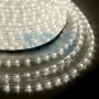 Дюралайт led, эффект мерцания (2w) - теплый белый эконом 24 led/м , бухта 100м