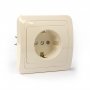 Розетка 2П+З 16А сл. кость "Валдай" TDM