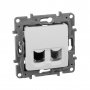 Etika - Розетка RJ11+RJ45 5E UTP (белый)