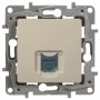 Etika - Розетка 1хRJ-45 UTP CAT6 (сл.кость)