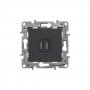 Etika - Зарядное устройство с двумя USB-разъемами, 240В/5В, 2400мА. (антрацит)